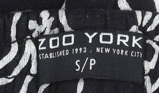 Zoo York Men's Black White Print Joggers Size S Casual Streetwear