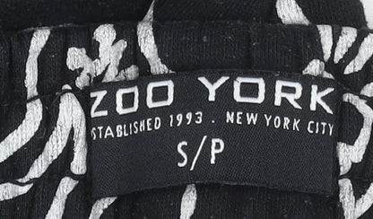 Zoo York Men's Black White Print Joggers Size S Casual Streetwear
