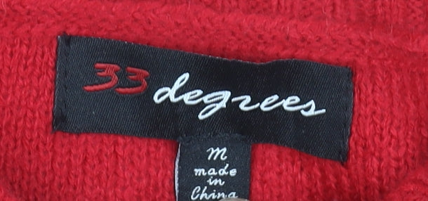 33 Degrees Women’s Multicoloured M Sequin Christmas Pullover Jumper