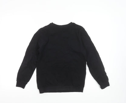 Sonic The Hedgehog Boys Black 10-11 Years Pullover Sweatshirt