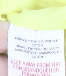 Mini Boden Girls Yellow Butterfly Cotton A-Line Dress 5-6 Years