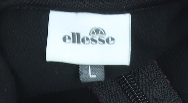 Ellesse Women's Pink Full Zip Hoodie L Polyester Blend Casual