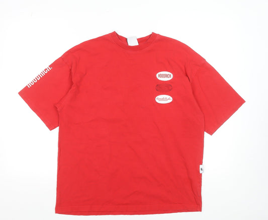Mens UK Size XS Hoodrich Red  T-Shirt