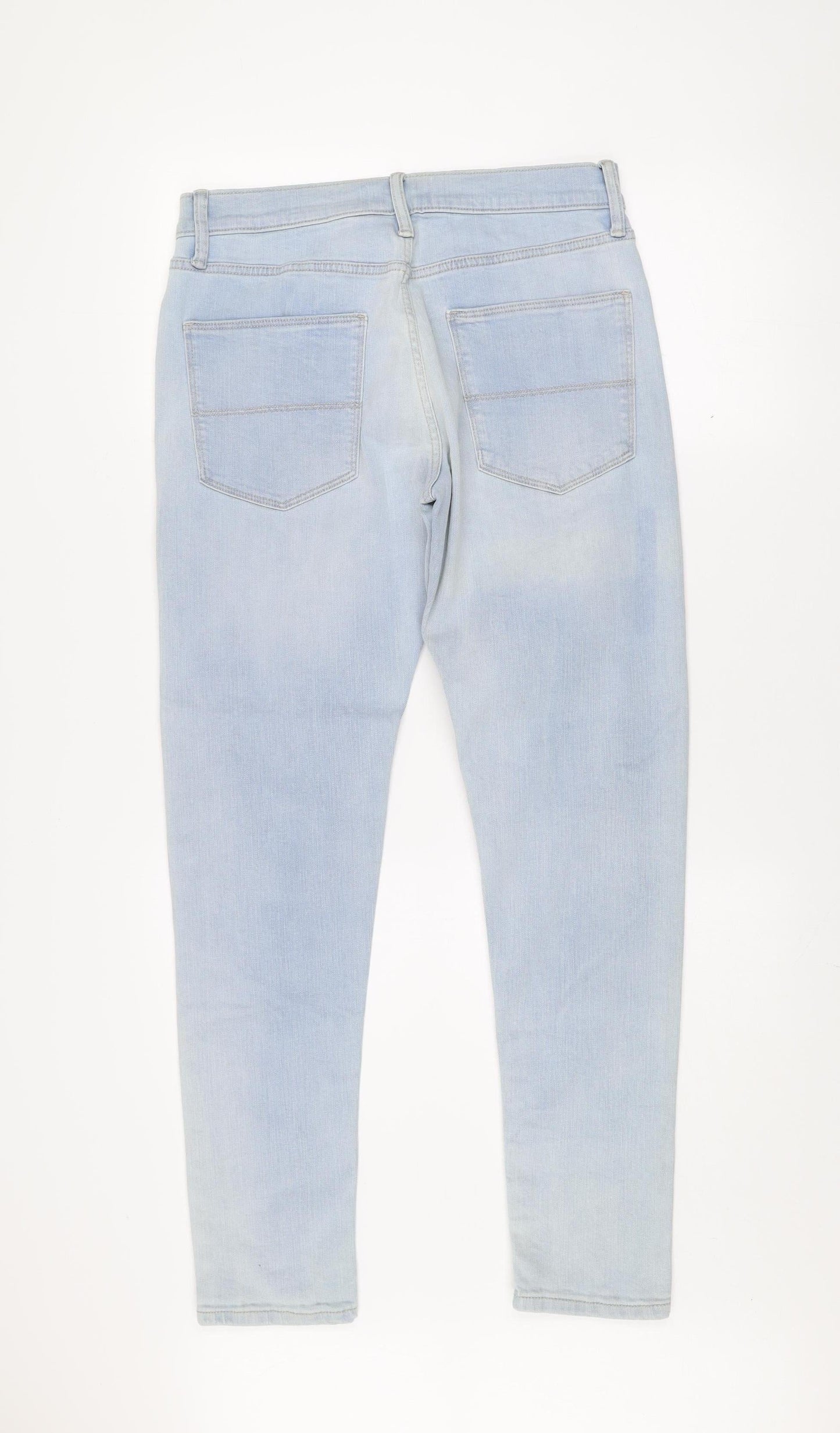 Marks and Spencer Men's Blue Skinny Jeans 30x31 Slim Fit Denim