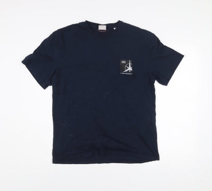 Mens UK Size M JACK & JONES Blue  T-Shirt