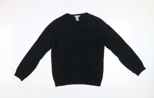GAP Men's Black Cotton Cashmere Crew Neck Jumper Size M