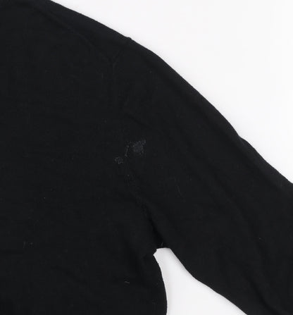 GAP Men's Black Cotton Cashmere Crew Neck Jumper Size M