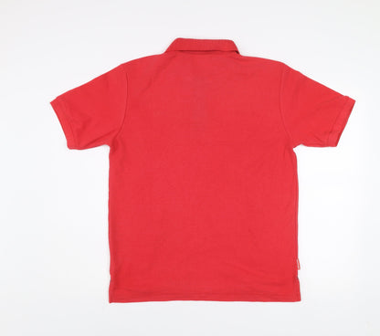 Slazenger Men's Red Regular Fit Polo Shirt Size L Cotton Blend