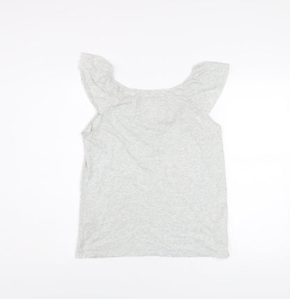 Abercrombie & Fitch Women's Grey Ruffle Camisole Top Size L