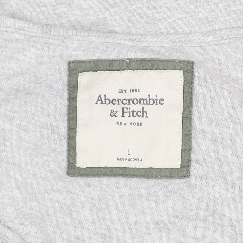 Abercrombie & Fitch Women's Grey Ruffle Camisole Top Size L