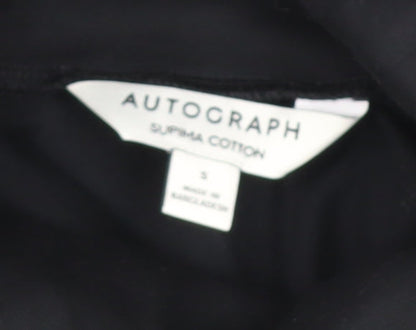 Marks and Spencer Autograph Men’s Black Slim Fit Supima Cotton Roll Neck Top Size S