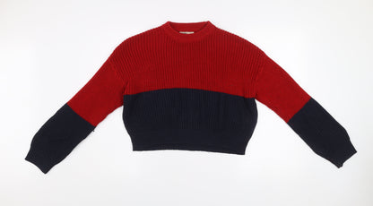 Womens UK Size 12 Pull&Bear Multicoloured Pullover Jumper