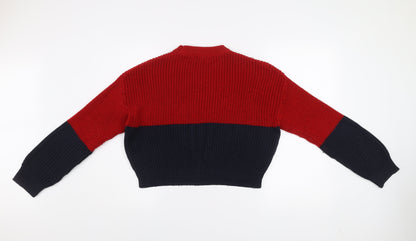 Womens UK Size 12 Pull&Bear Multicoloured Pullover Jumper