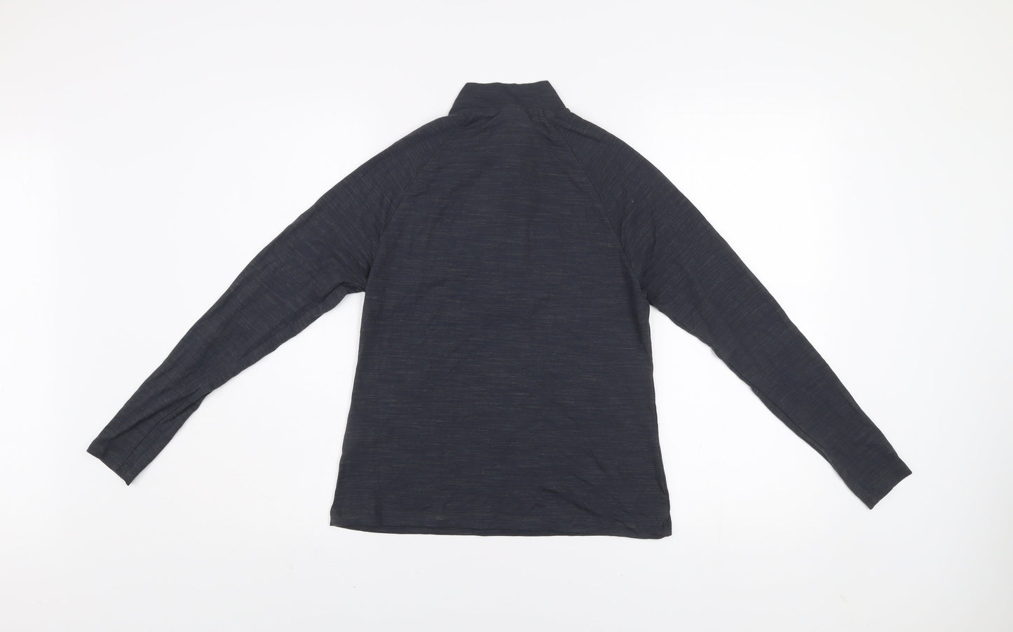 MP Women Black Long Sleeve 1/4 Zip Activewear Top Size S