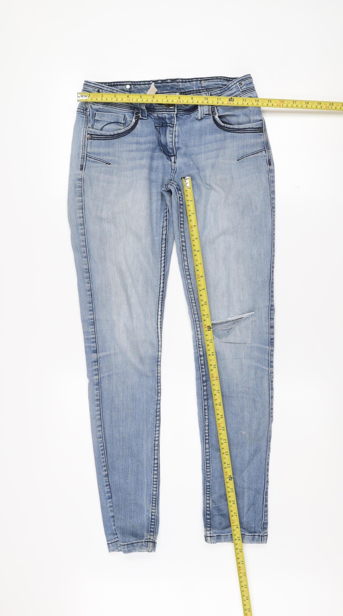 Red Herring Women's Blue Size 10 Skinny Stretch Jeans