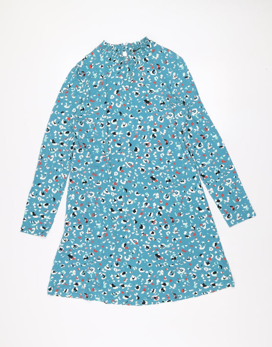 Marks and Spencer Women Blue Animal Print Shift Dress Size 12
