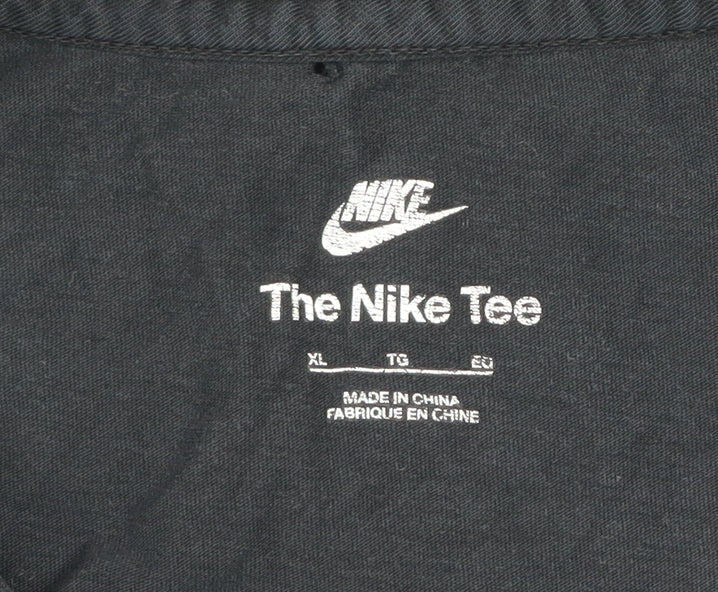 Nike Men's Black XL Graphic Tiger Print Short Sleeve T-Shirt