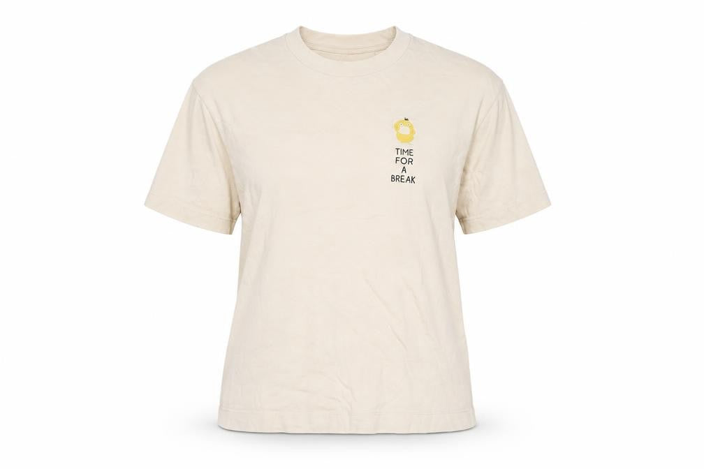 Womens UK Size XS Uniqlo Beige Basic T-Shirt