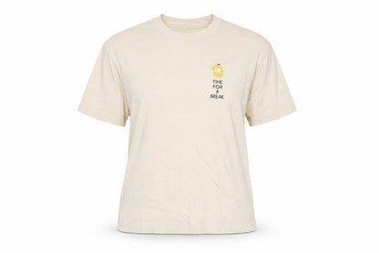 Womens UK Size XS Uniqlo Beige Basic T-Shirt