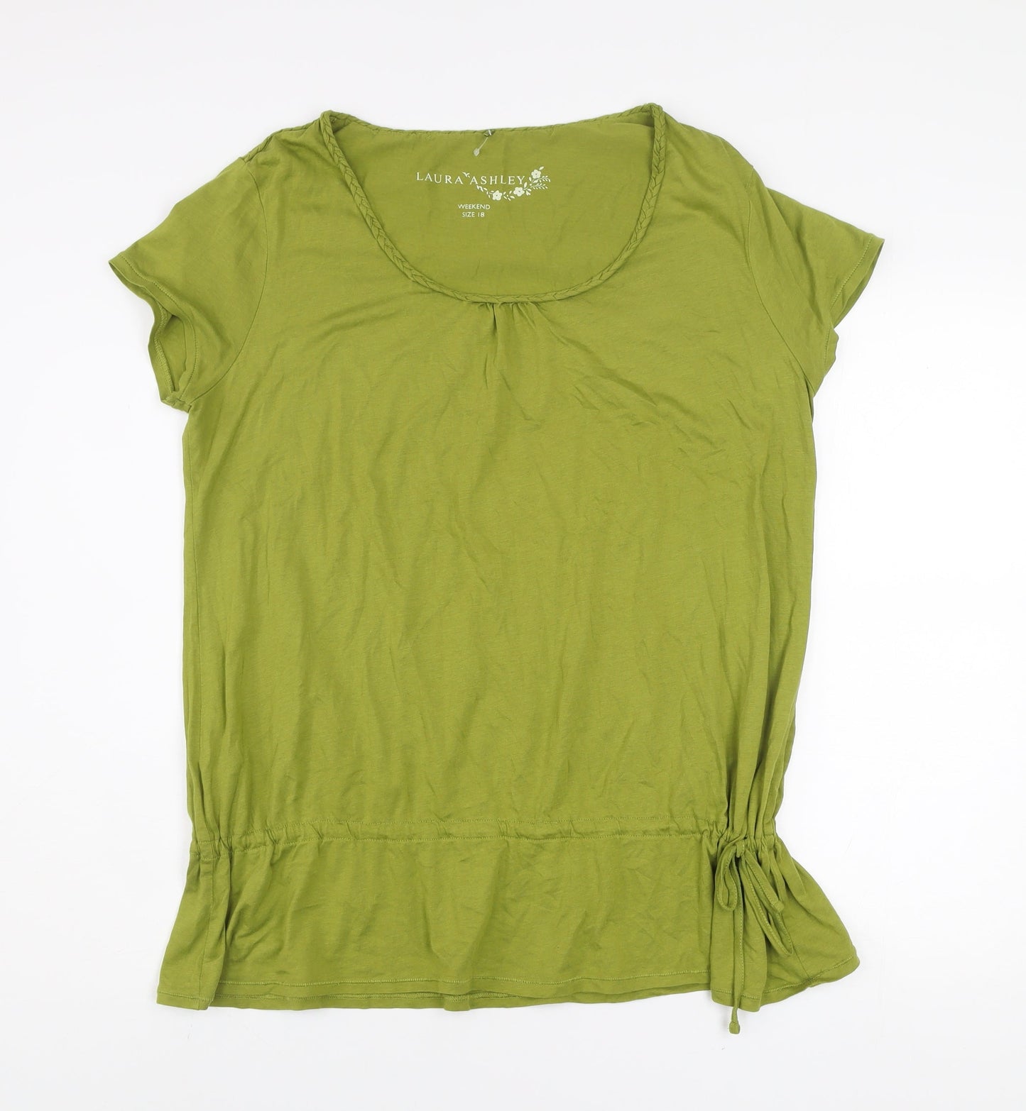 Laura Ashley Women’s Green Size 18 Cotton Modal Short Sleeve T-Shirt