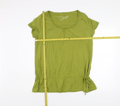 Laura Ashley Women’s Green Size 18 Cotton Modal Short Sleeve T-Shirt