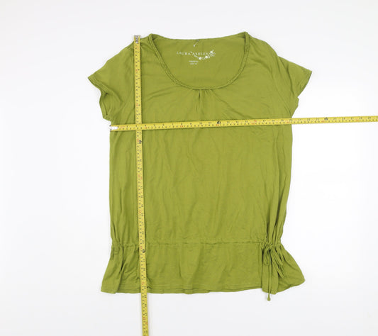 Laura Ashley Women’s Green Size 18 Cotton Modal Short Sleeve T-Shirt