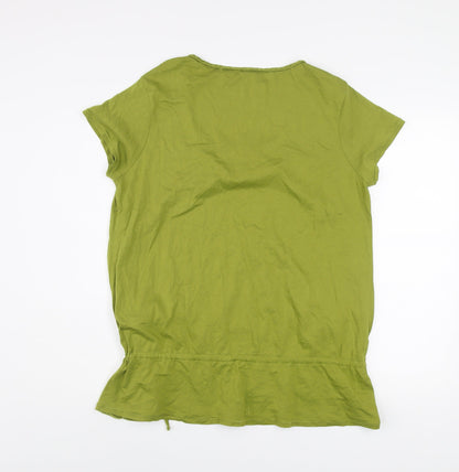 Laura Ashley Women’s Green Size 18 Cotton Modal Short Sleeve T-Shirt