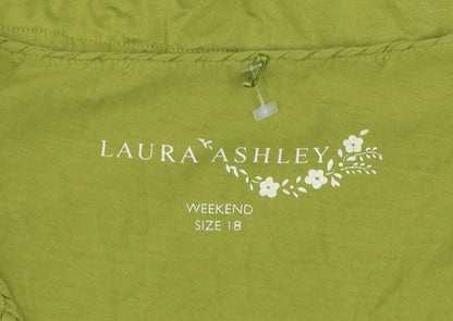 Laura Ashley Women’s Green Size 18 Cotton Modal Short Sleeve T-Shirt
