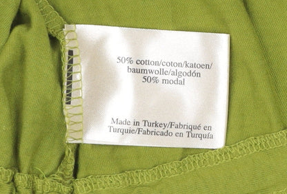 Laura Ashley Women’s Green Size 18 Cotton Modal Short Sleeve T-Shirt