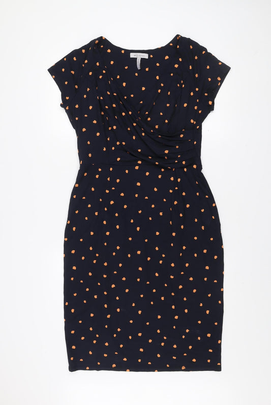 Bravissimo Women’s Blue Polka Dot Sheath Dress Size 16