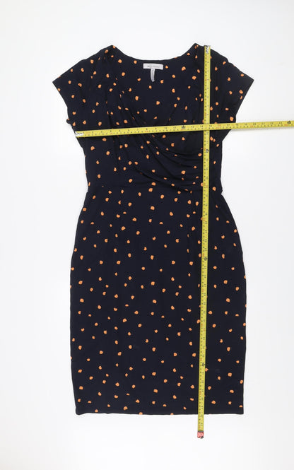 Bravissimo Women’s Blue Polka Dot Sheath Dress Size 16