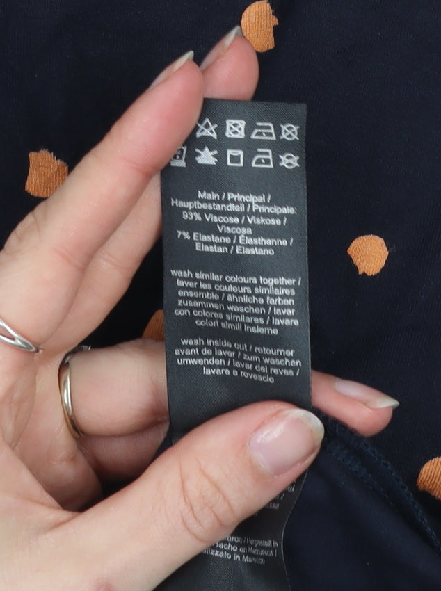 Bravissimo Women’s Blue Polka Dot Sheath Dress Size 16