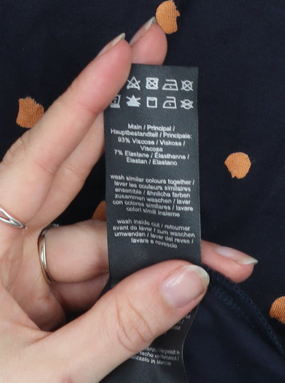 Bravissimo Women’s Blue Polka Dot Sheath Dress Size 16