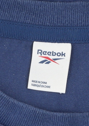Reebok Men's Blue Graphic Outdoor Quote T-Shirt Size M