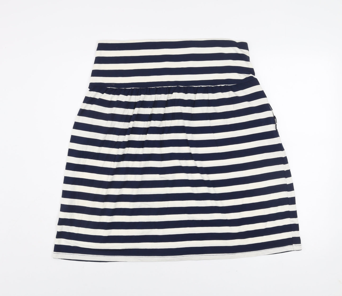 Joules Women’s Blue Striped A-Line Knee Length Skirt Size 16