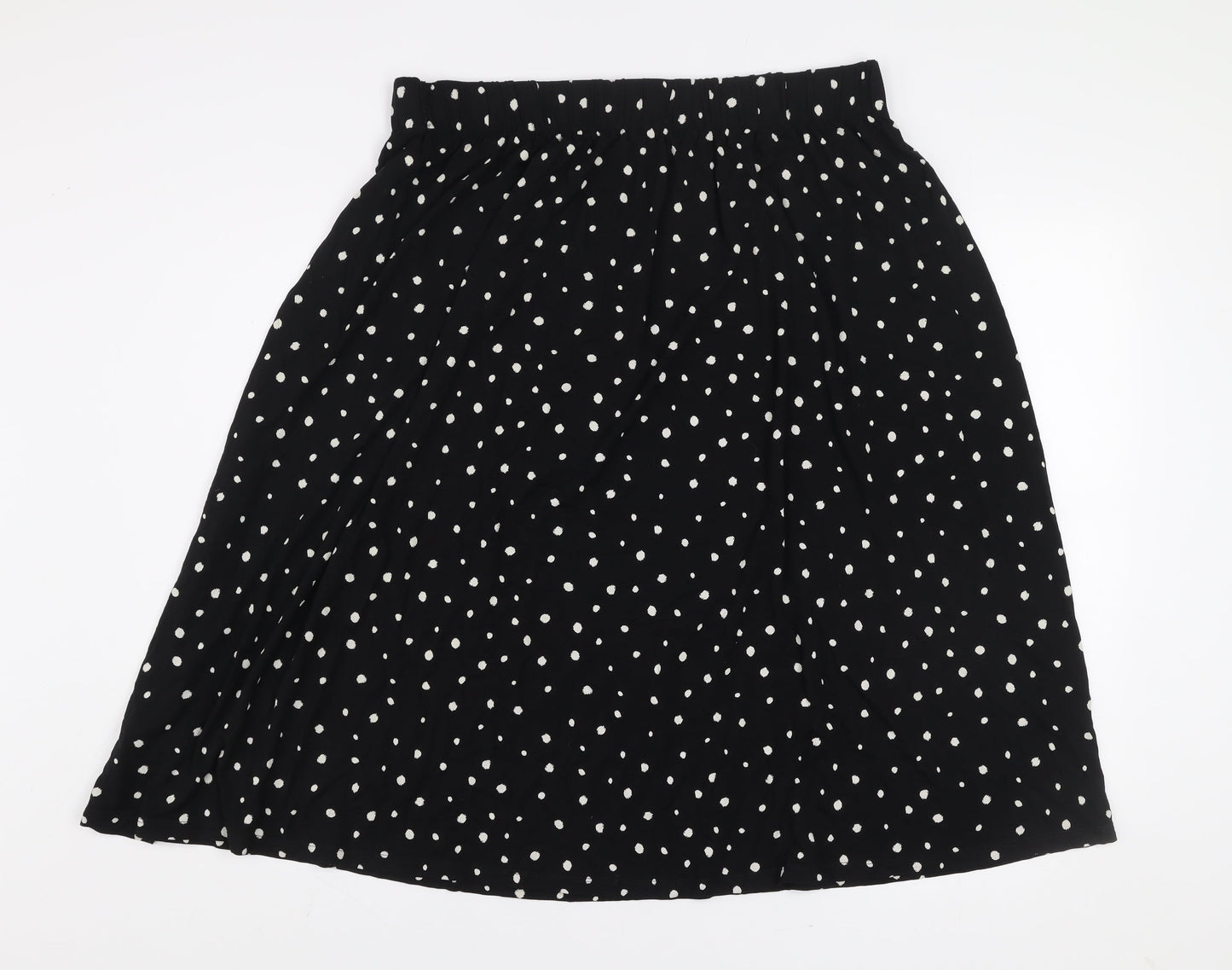 Marks and Spencer Women’s Black Polka Dot A-Line Skirt Size 18