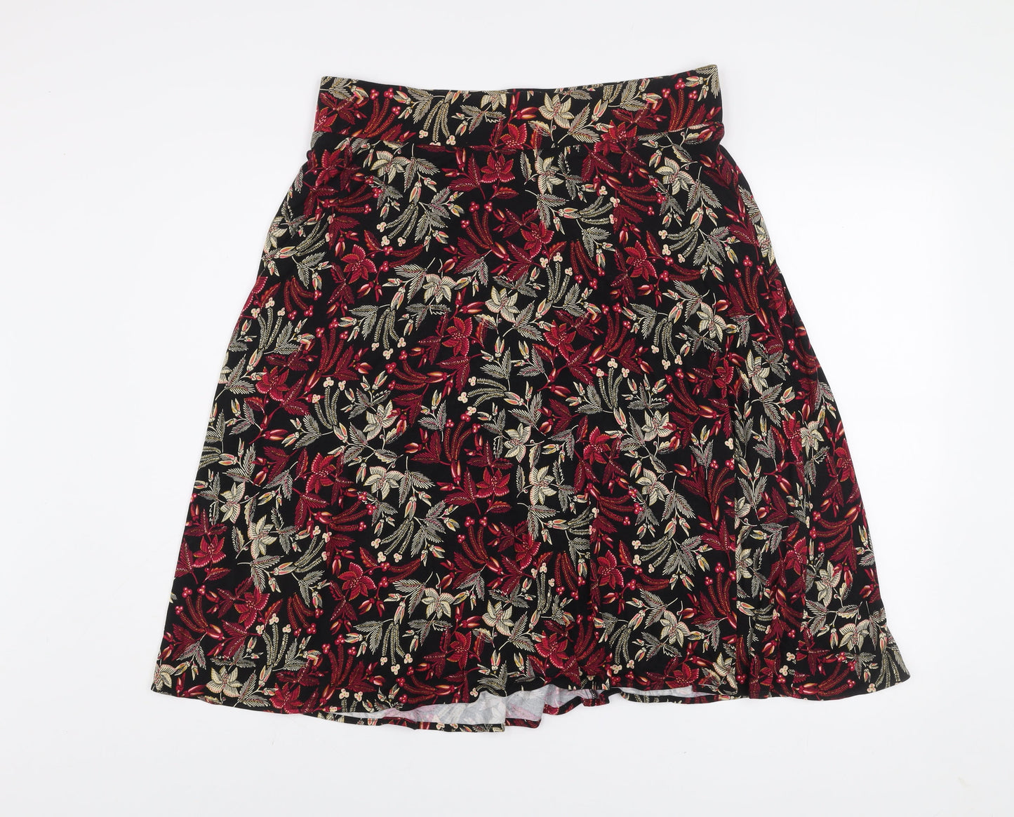 Marks and Spencer Women’s Floral A-Line Knee Length Skirt Size 16 Multicoloured
