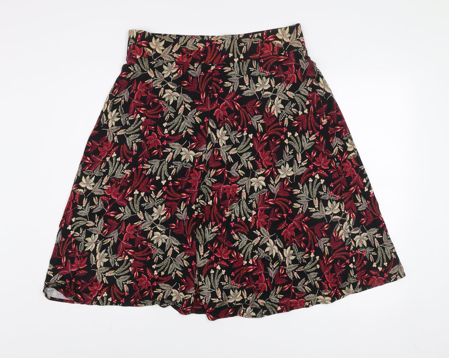 Marks and Spencer Women’s Floral A-Line Knee Length Skirt Size 16 Multicoloured