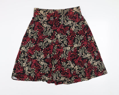 Marks and Spencer Women’s Floral A-Line Knee Length Skirt Size 16 Multicoloured