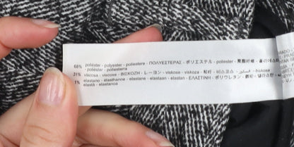 ZARA Men Grey Tweed Straight Leg Trousers Size 30 Regular