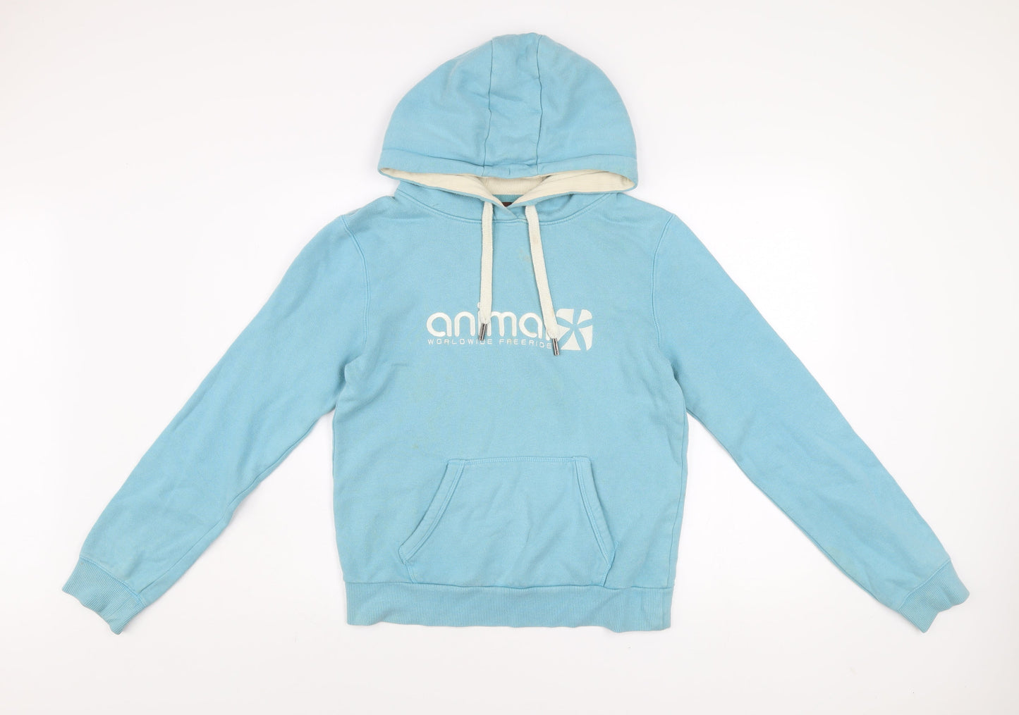 Animal Womens Blue Size 10 Pullover Hoodie Cotton Casual