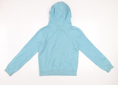 Animal Womens Blue Size 10 Pullover Hoodie Cotton Casual