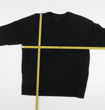 Nike Jordan Men's Black 2XL Pullover Sweatshirt Crew Neck Fleece