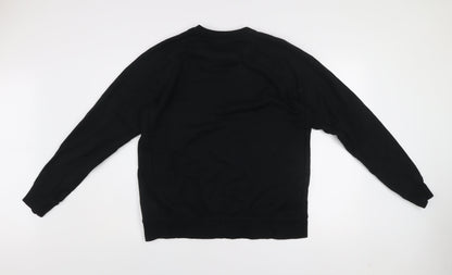 Nike Jordan Men's Black 2XL Pullover Sweatshirt Crew Neck Fleece