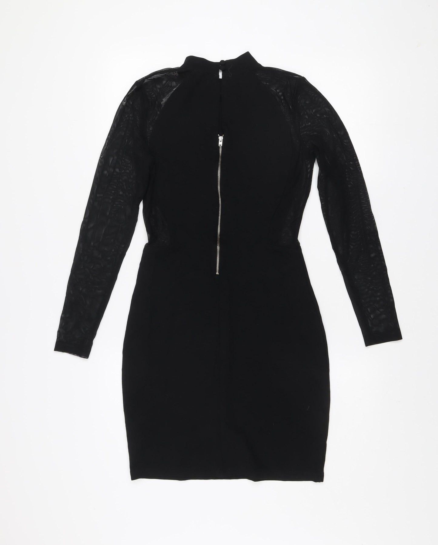 French Connection Women’s Black Size 12 Bodycon Long Sleeve Dress