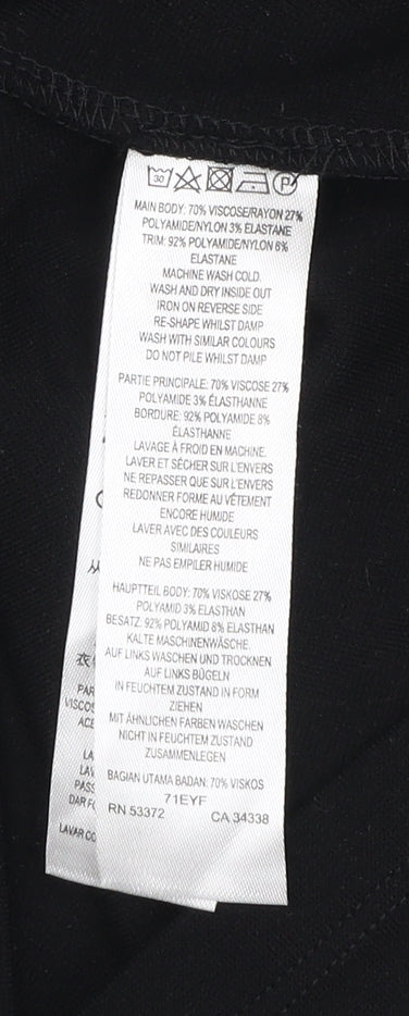 French Connection Women’s Black Size 12 Bodycon Long Sleeve Dress