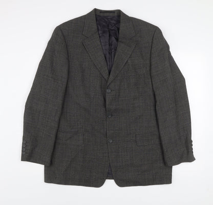 Mens UK Size 44 Jaeger Regular Grey Suit Jacket