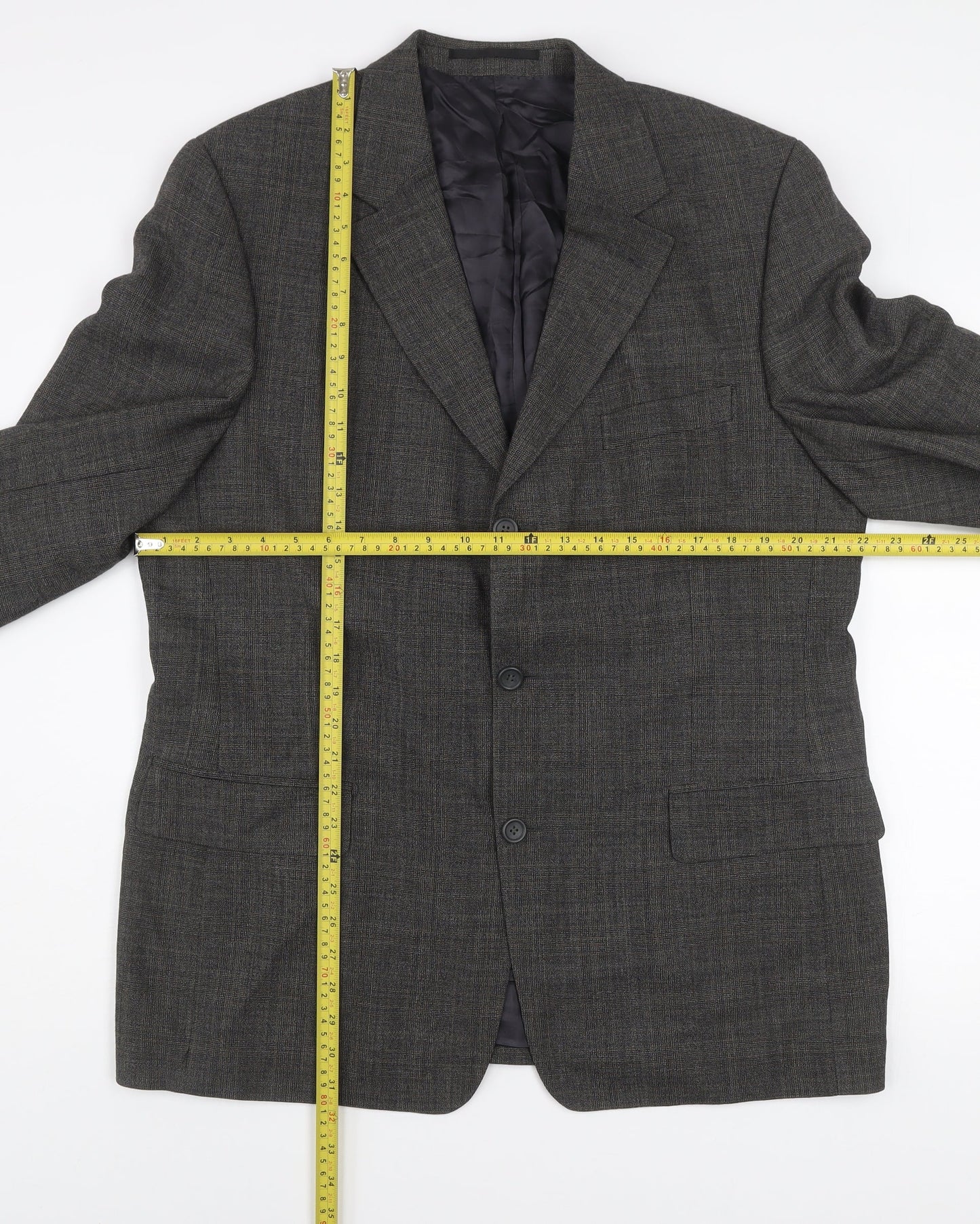Mens UK Size 44 Jaeger Regular Grey Suit Jacket