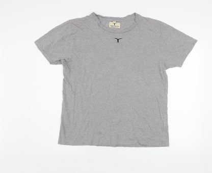Tom's Trunks Men's Grey Organic Cotton Crew Neck T-Shirt Size L