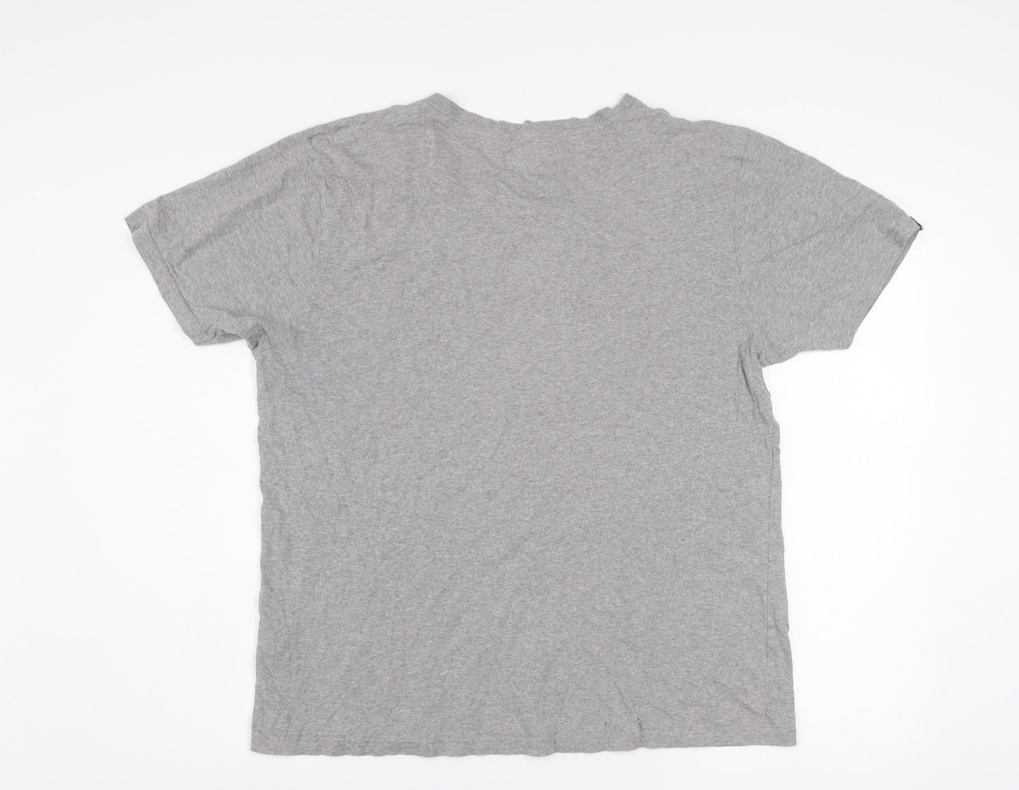 Tom's Trunks Men's Grey Organic Cotton Crew Neck T-Shirt Size L